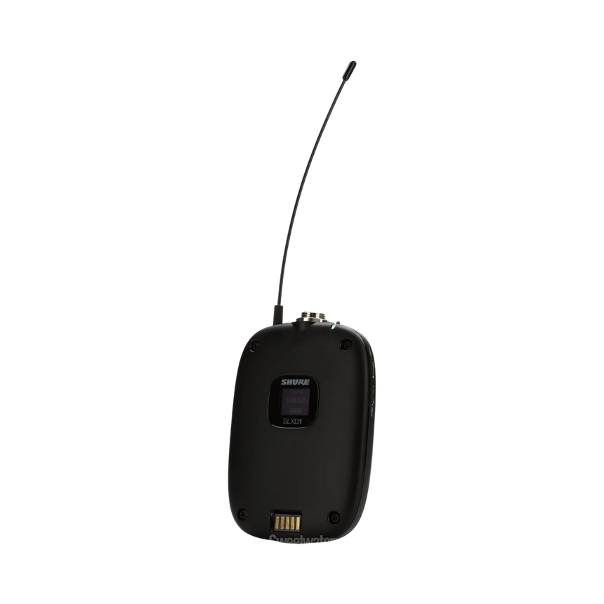 Shure SLXD1 Digital Wireless Bodypack Transmitter (J52: 558 to 602 + 614 to 616 MHz) — Being Shipped