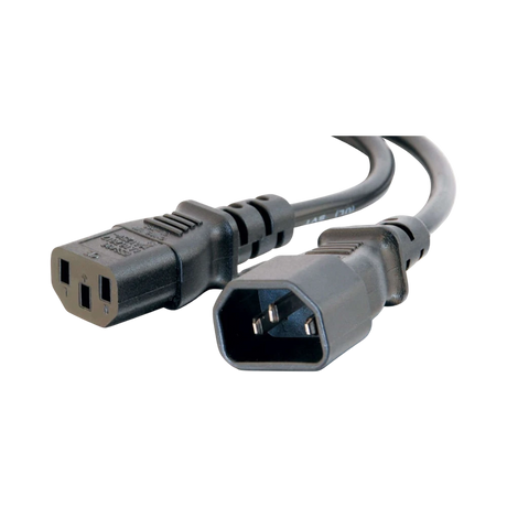 C2G 3ft 16 AWG C14 to C13 Computer Power Extension Cord — Being Shipped