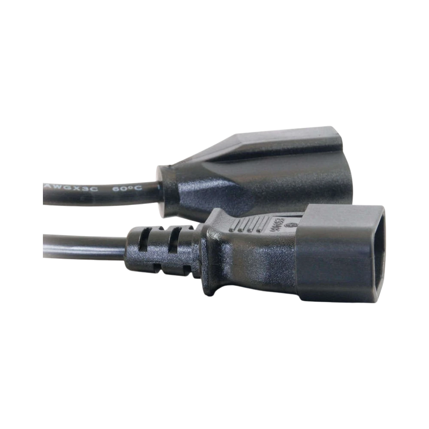 C2G 2ft 16 AWG IEC320C14 to NEMA 5-15R Monitor Power Adapter Cord — Being Shipped