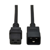 Tripp Lite Power Extension Cord, C19 to C20, Heavy-Duty, 15A, 250V, 14 AWG, 15 ft. (4.6 m), Black — Being Shipped