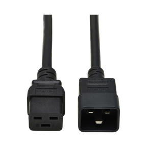 Tripp Lite Power Extension Cord, C19 to C20, Heavy-Duty, 15A, 250V, 14 AWG, 15 ft. (4.6 m), Black — Being Shipped