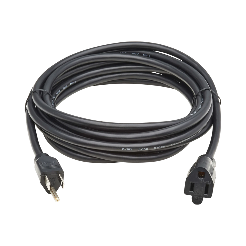 Tripp Lite 12ft NEMA 5-15P to NEMA 5-15R Power Extension Cord (Black) — Being Shipped