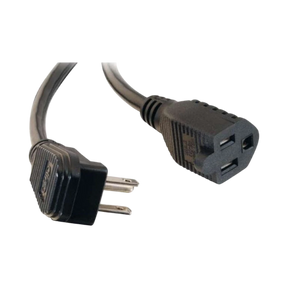C2G 3ft (0.9m) 18 AWG Flat Plug Power Strip Plus (NEMA 5-15P to NEMA 5-15R) (TAA Compliant) — Being Shipped