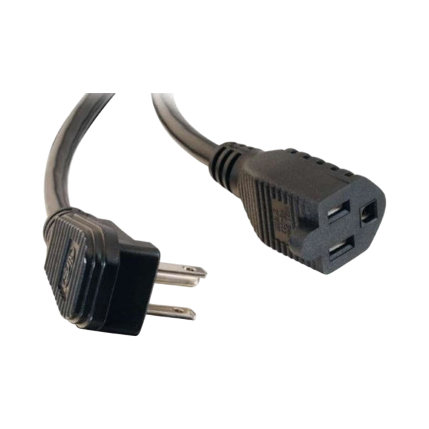 C2G 3ft (0.9m) 18 AWG Flat Plug Power Strip Plus (NEMA 5-15P to NEMA 5-15R) (TAA Compliant) — Being Shipped