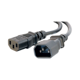 C2G 6ft (1.8m) 14 AWG 250 Volt Power Extension Cord (IEC320C14 to IEC320C13) (TAA Compliant) — Being Shipped