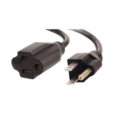 C2G 4ft (1.2m) 16 AWG Outlet Saver Power Extension Cord (NEMA 5-15P to NEMA 5-15R) (TAA Compliant) — Being Shipped