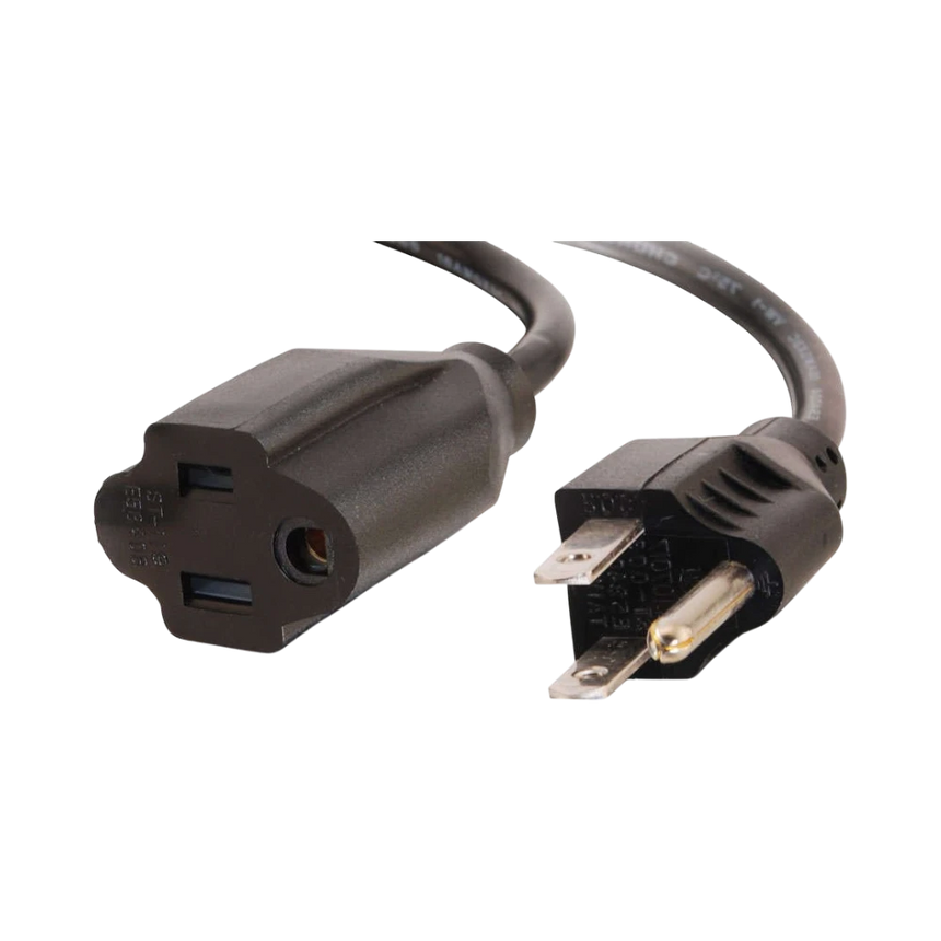 C2G 4ft (1.2m) 16 AWG Outlet Saver Power Extension Cord (NEMA 5-15P to NEMA 5-15R) (TAA Compliant) — Being Shipped