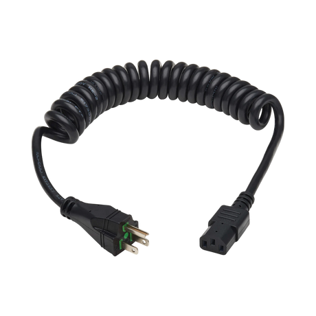 Tripp Lite  Safe-IT Antibacterial Hospital-Grade Power Cord, 5-15P to C13, 13A, 125V, 16 AWG, Black, 8ft — Being Shipped