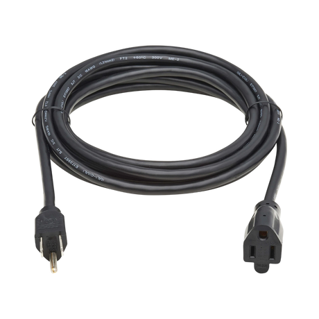 Tripp Lite Power Extension Cord, NEMA 5-15P to NEMA 5-15R - 13A, 120V, 16 AWG, 10 ft. (3 m), Black — Being Shipped