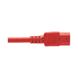 Tripp Lite Power Cord C14 to C15 - Heavy-Duty, 15A, 250V, 14 AWG, 6 ft. (1.83 m), Red — Being Shipped