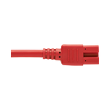 Tripp Lite Power Cord C14 to C15 - Heavy-Duty, 15A, 250V, 14 AWG, 6 ft. (1.83 m), Red — Being Shipped