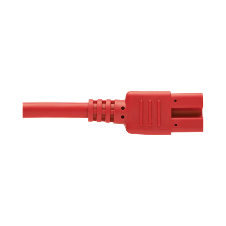 Tripp Lite Power Cord C14 to C15 - Heavy-Duty, 15A, 250V, 14 AWG, 6 ft. (1.83 m), Red — Being Shipped
