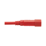 Tripp Lite Power Cord C14 to C15 - Heavy-Duty, 15A, 250V, 14 AWG, 6 ft. (1.83 m), Red — Being Shipped