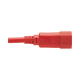 Tripp Lite Power Cord C14 to C15 - Heavy-Duty, 15A, 250V, 14 AWG, 6 ft. (1.83 m), Red — Being Shipped