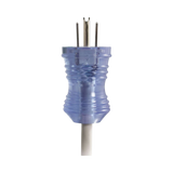 C2G 8ft (2.4m) 16 AWG Hospital Grade Power Cord (NEMA 5-15P to IEC320C13R) Gray with Clear Connectors — Being Shipped