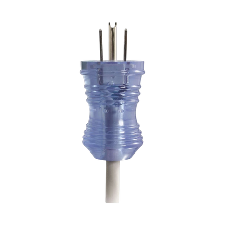 C2G 8ft (2.4m) 16 AWG Hospital Grade Power Cord (NEMA 5-15P to IEC320C13R) Gray with Clear Connectors — Being Shipped