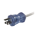 C2G 8ft (2.4m) 16 AWG Hospital Grade Power Cord (NEMA 5-15P to IEC320C13R) Gray with Clear Connectors — Being Shipped