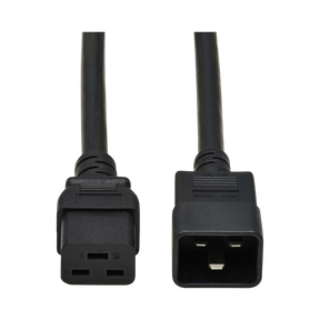 Tripp Lite Power Extension Cord, C19 to C20, Heavy-Duty, 20A, 250V, 12 AWG, 15ft. (4.6 m), Black — Being Shipped