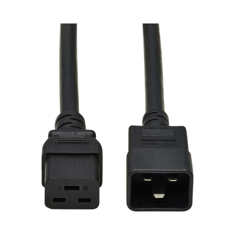 Tripp Lite Power Extension Cord, C19 to C20, Heavy-Duty, 20A, 250V, 12 AWG, 15ft. (4.6 m), Black — Being Shipped