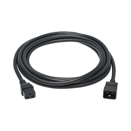 Tripp Lite Power Extension Cord, C19 to C20, Heavy-Duty, 20A, 250V, 12 AWG, 15ft. (4.6 m), Black — Being Shipped