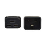 Tripp Lite Power Extension Cord, C19 to C20, Heavy-Duty, 20A, 250V, 12 AWG, 15ft. (4.6 m), Black — Being Shipped