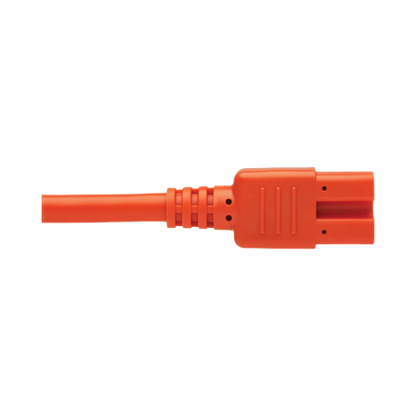 Tripp Lite Power Cord C14 to C15, Heavy-Duty, 15A, 250V, 14 AWG, 6 ft. (1.83 m), Orange — Being Shipped