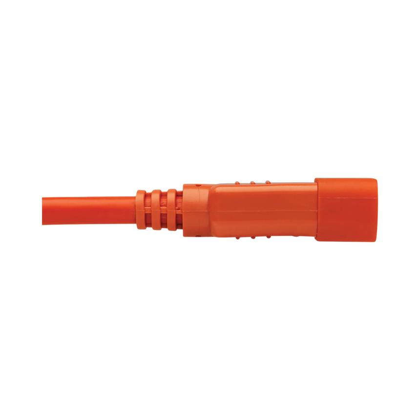 Tripp Lite Power Cord C14 to C15, Heavy-Duty, 15A, 250V, 14 AWG, 6 ft. (1.83 m), Orange — Being Shipped