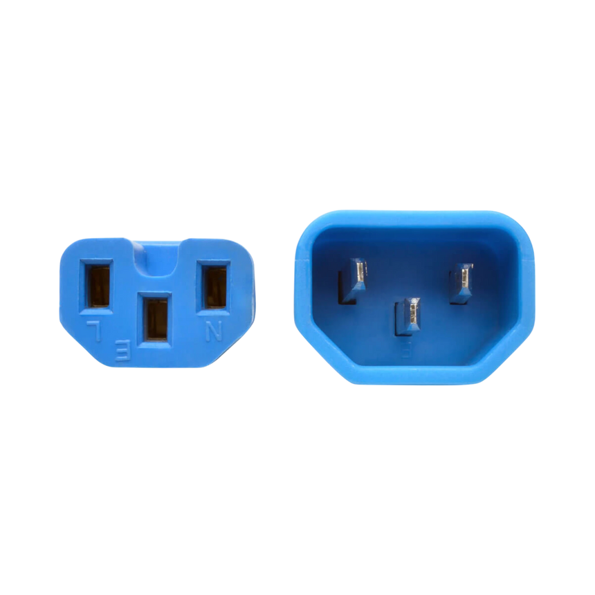 Tripp Lite Power Cord C14 to C15 Heavy-Duty, 15A, 250V, 14 AWG, 3 ft. (0.91 m), Blue — Being Shipped