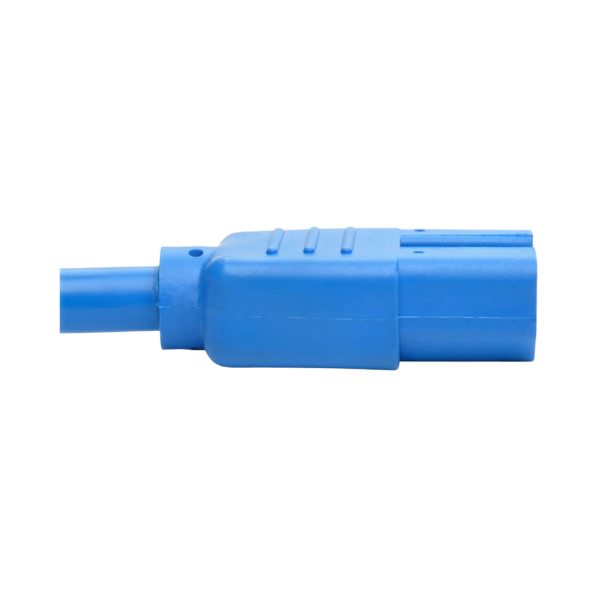 Tripp Lite Power Cord C14 to C15 Heavy-Duty, 15A, 250V, 14 AWG, 3 ft. (0.91 m), Blue — Being Shipped
