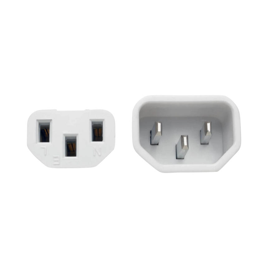 Tripp Lite Heavy-Duty PDU Power Cord, C13 to C14, 15A, 250V, 14 AWG, 6 ft. (1.83 m), White — Being Shipped