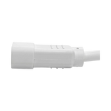 Tripp Lite Heavy-Duty PDU Power Cord, C13 to C14, 15A, 250V, 14 AWG, 6 ft. (1.83 m), White — Being Shipped