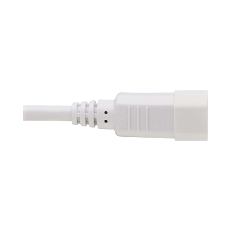 Tripp Lite Heavy-Duty PDU Power Cord, C13 to C14, 15A, 250V, 14 AWG, 3 ft. (0.91 m), White — Being Shipped