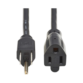 Tripp Lite series Power Extension Cord, NEMA 5-15P to NEMA 5-15R, 13A, 120V, 16 AWG, 3 ft. (0.9 m), Black — Being Shipped