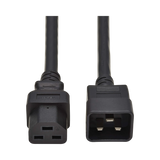 Tripp Lite Power Cord, C20 to C21, Heavy-Duty, 20A, 250V, 12 AWG, 3 ft. (0.91 m), Black — Being Shipped