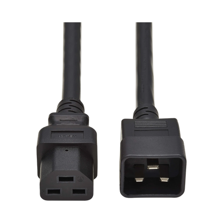 Tripp Lite Power Cord, C20 to C21, Heavy-Duty, 20A, 250V, 12 AWG, 3 ft. (0.91 m), Black — Being Shipped