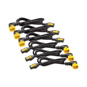 APC Power Cord Kit (6 ea), Locking, C13 TO C14 (90 Degree), 0.6m, North America — Being Shipped