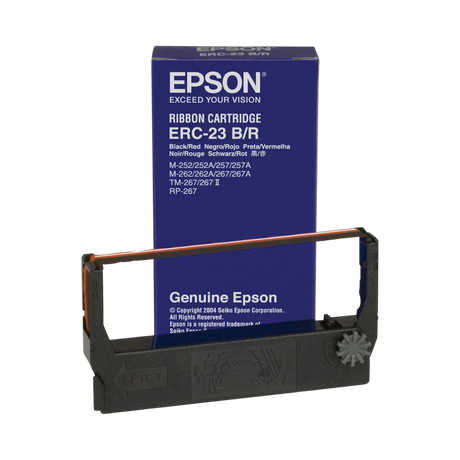 Epson ERC-23BR Black/Red Fabric Ribbon Cartridge for M-260 Series — Being Shipped