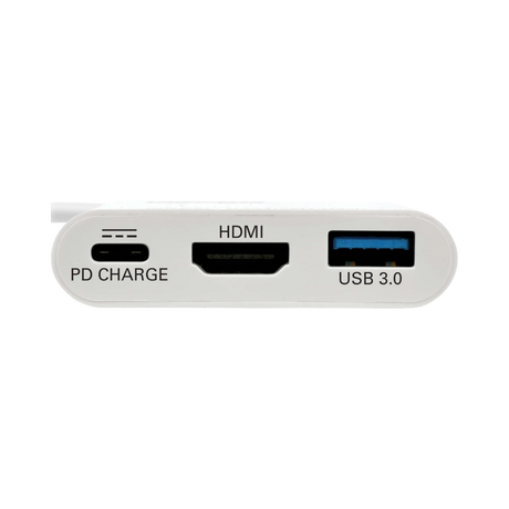 Tripp Lite USB-C to HDMI Adapter with USB 3.x (5Gbps) Hub Port & PD Charging, HDCP, White — Being Shipped