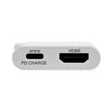 Tripp Lite USB-C to HDMI Adapter with PD Charging, HDCP, White — Being Shipped