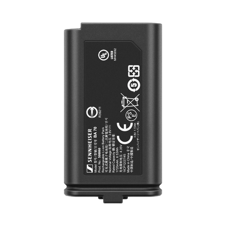 Sennheiser BA 70 Rechargeable Battery Pack for EW-D Transmitters — Being Shipped