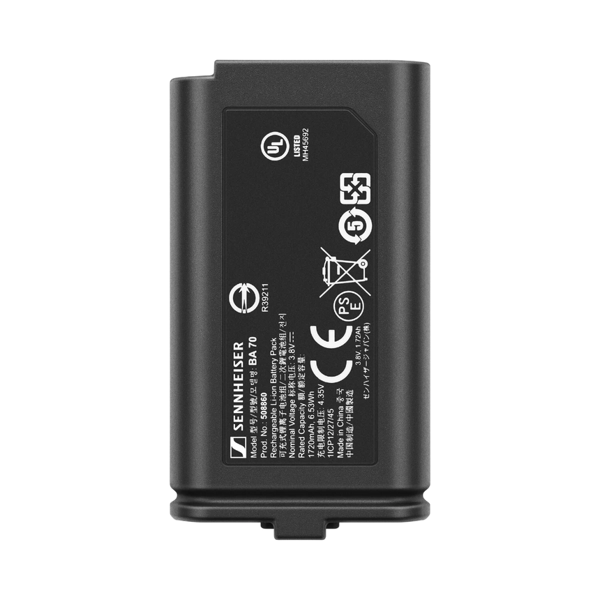 Sennheiser BA 70 Rechargeable Battery Pack for EW-D Transmitters — Being Shipped