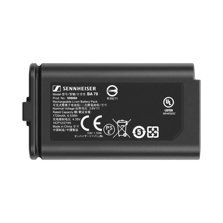 Sennheiser BA 70 Rechargeable Battery Pack for EW-D Transmitters — Being Shipped