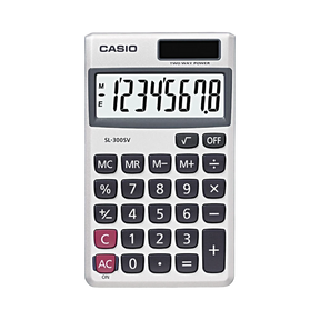 Casio SL-300SV LCD XL Display Solar Handheld Calculator — Being Shipped