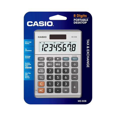 Casio 8-Digit Display & Solar Power Desktop Calculator — Being Shipped