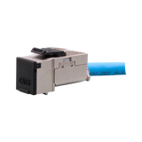 C2G 90° Cat6 RJ45 UTP Shielded Keystone Jack (Silver) — Being Shipped