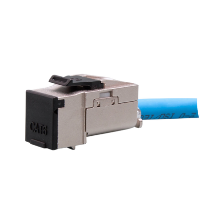 C2G 90° Cat6 RJ45 UTP Shielded Keystone Jack (Silver) — Being Shipped