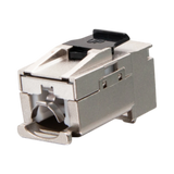 C2G 90° Cat6 RJ45 UTP Shielded Keystone Jack (Silver) — Being Shipped