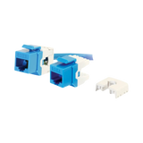 C2G 180° Cat6 RJ45 UTP Keystone Jack (Blue) — Being Shipped