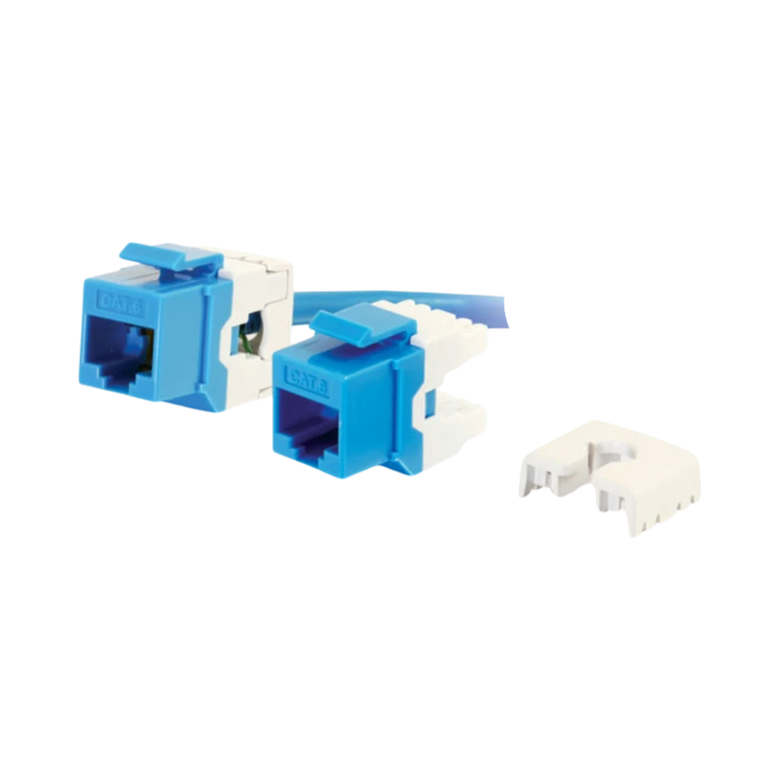 C2G 180° Cat6 RJ45 UTP Keystone Jack (Blue) — Being Shipped