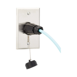 Tripp Lite Rigid Industrial IP68 Duplex Multimode Fiber Coupler (LC/LC) with Dust Cap, 10G Ethernet, TAA — Being Shipped